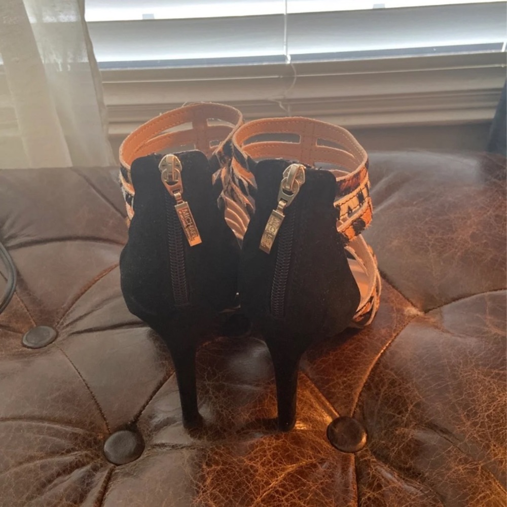 Multi-animal print strappy heels - Picture 3 of 4